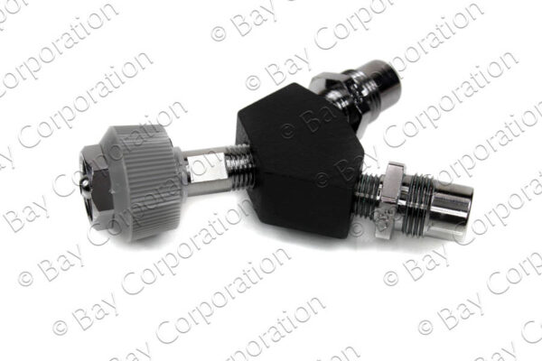 DISS Y-Block, HT Nut Female Inlet x DISS DV Outlets, CO2 - Image 2