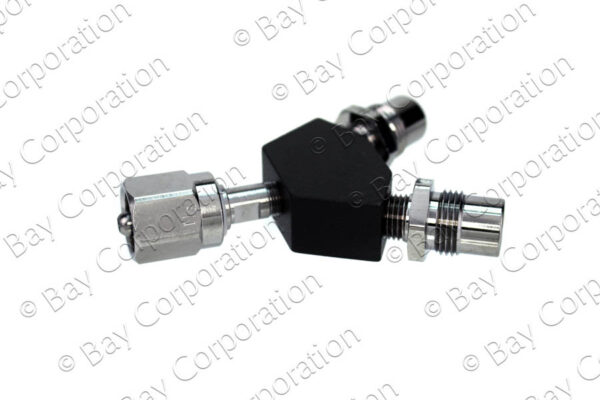 DISS Y-Block, Hex Nut Female Inlet x DISS Male Outlets, N2 - Image 2