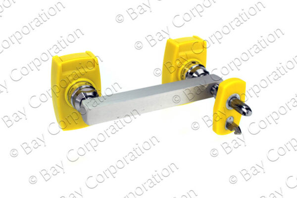 Chemetron Y-Block, Male QC Inlet-Left x Female Coupler Outlets, Med Air - Image 2