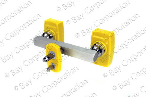 Chemetron Y-Block, Male QC Inlet-Centered x Female Coupler Outlets, Med Air - Image 2