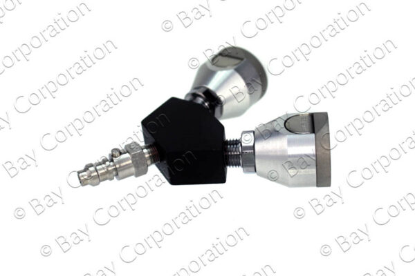 Puritan Y-Block, Male QC Inlet x Female Coupler Outlets, Med Air - Image 2