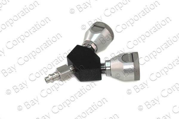 Puritan Y-Block, Male QC Inlet x Female Coupler Outlets, VAC - Image 2