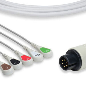 ECG Cable AAMI One-Piece 5-Lead Snap