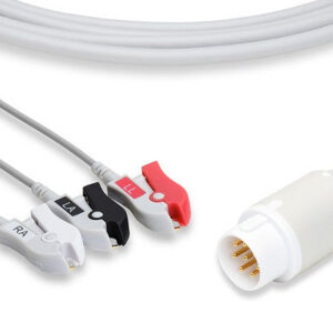 ECG Cable Philips One-Piece 3-Lead Pinch