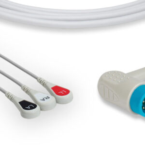 ECG Cable Medtronic Physio Control One-Piece 3-Lead Snap