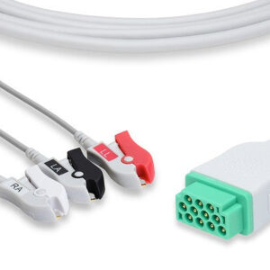ECG Cable GE Dash One-Piece 3-Lead Pinch