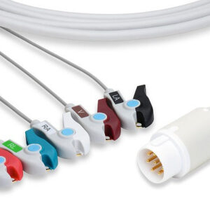 ECG Cable Philips One-Piece 5-Lead Pinch