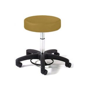 Physician Stool with Black Composite Base, 360 foot ring for adjustment