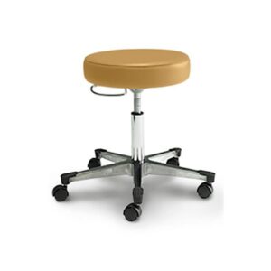 Physician Stool with Aluminum Base, 180 degree D handle for adjustment